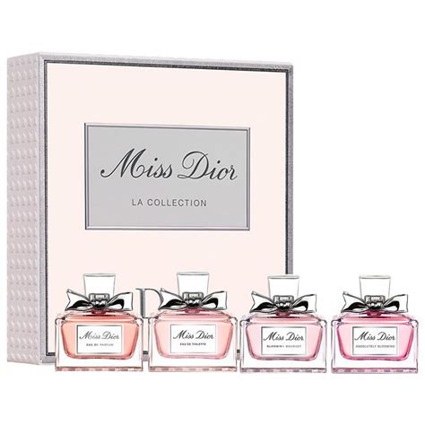 dior miniature perfume set duty free|miss dior mini gift set.